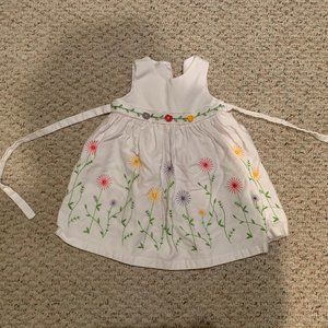 White Flowered Easter/Holiday Dress